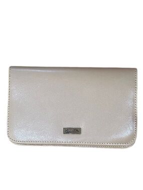 Buxton Taupe crossbody/wristlet/wallet/smartphone bag NEW